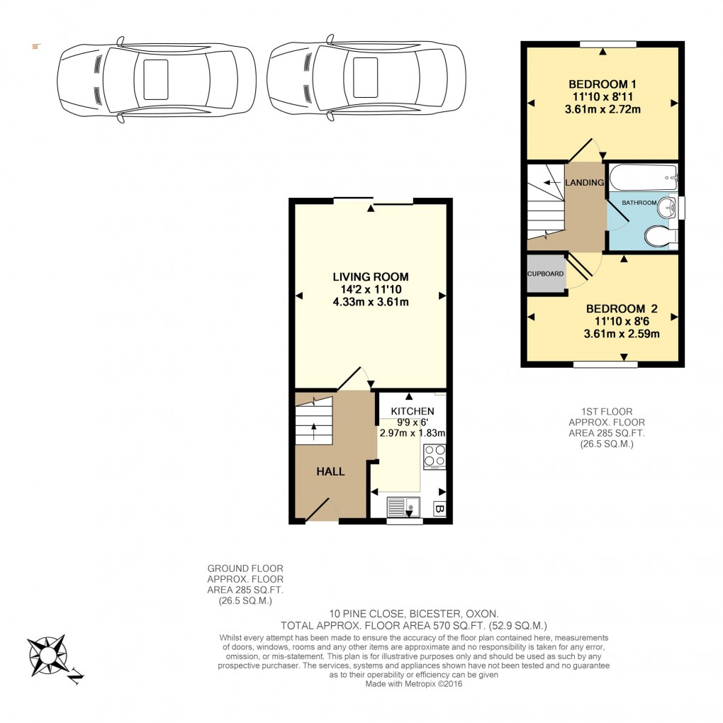 Floorplan for Pine Close, Bicester