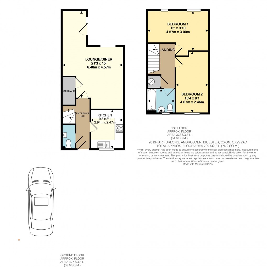 Floorplan for Briar Furlong, Ambrosden, Bicester