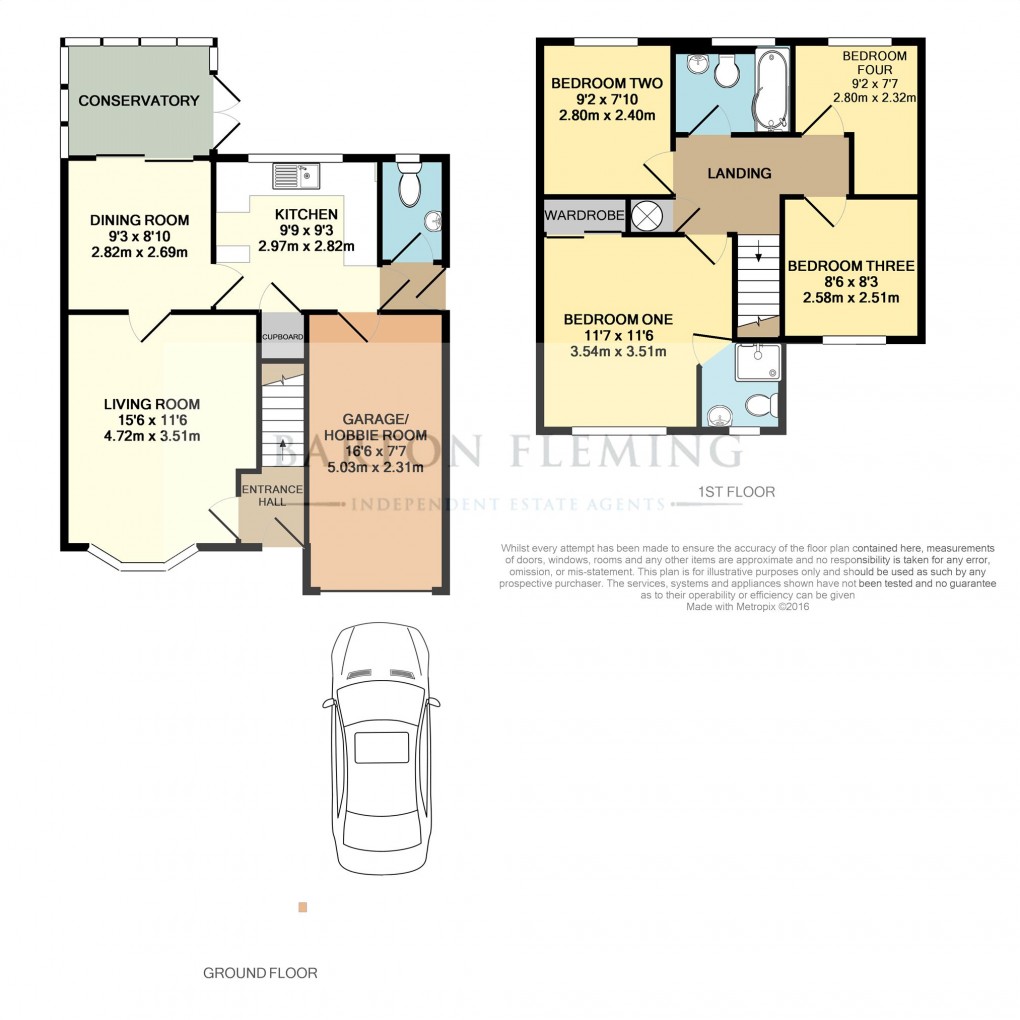 Floorplan for Swallow Close, Bicester