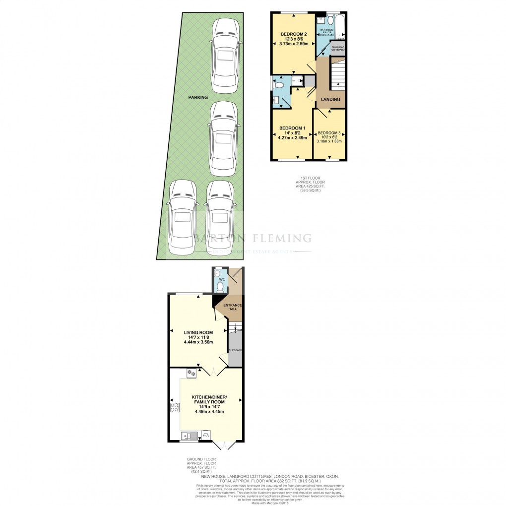 Floorplan for Langford Park Cottages, London Road, Bicester