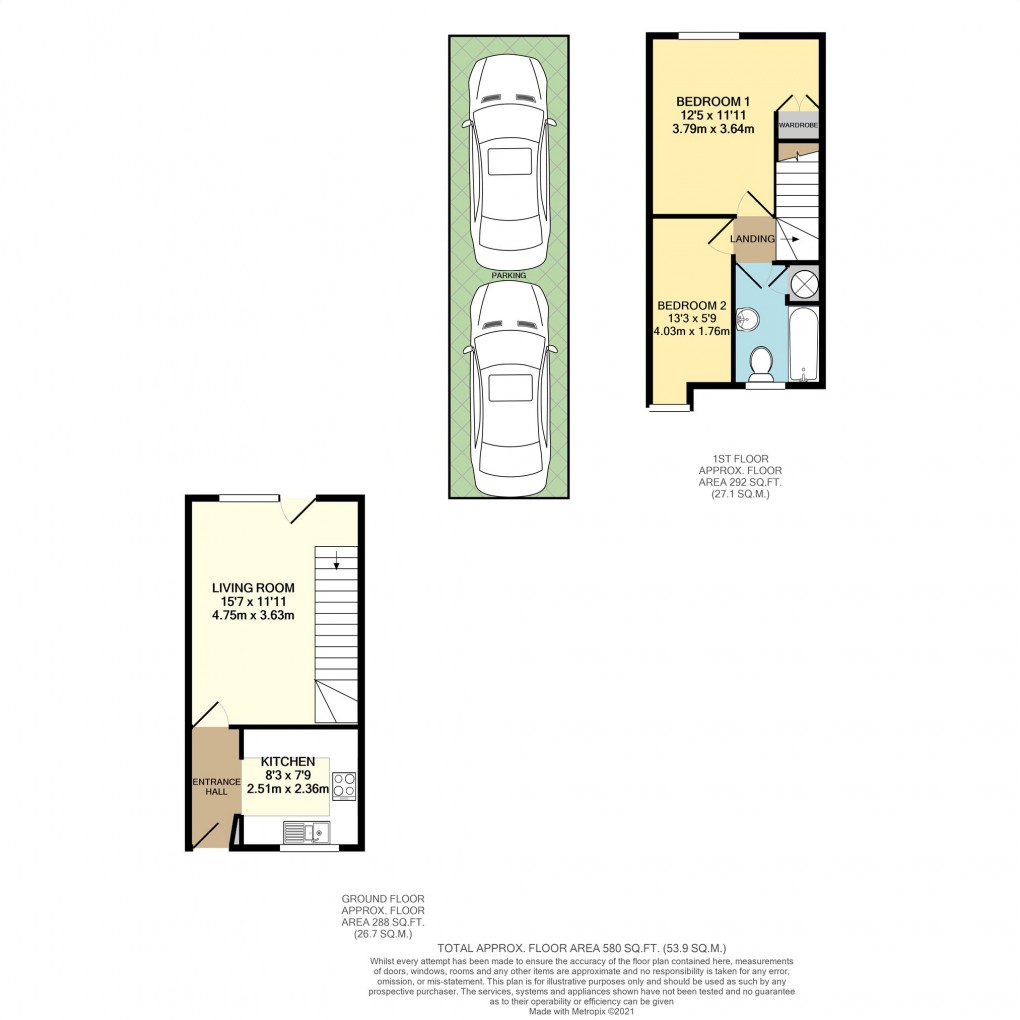 Floorplan for Hawthorn Walk, Bicester