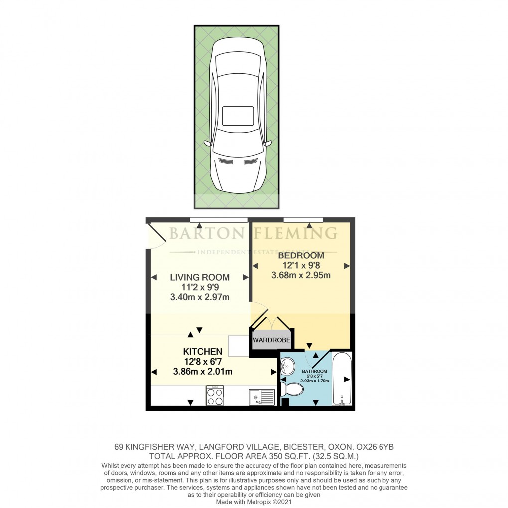 Floorplan for Kingfisher Way, Bicester