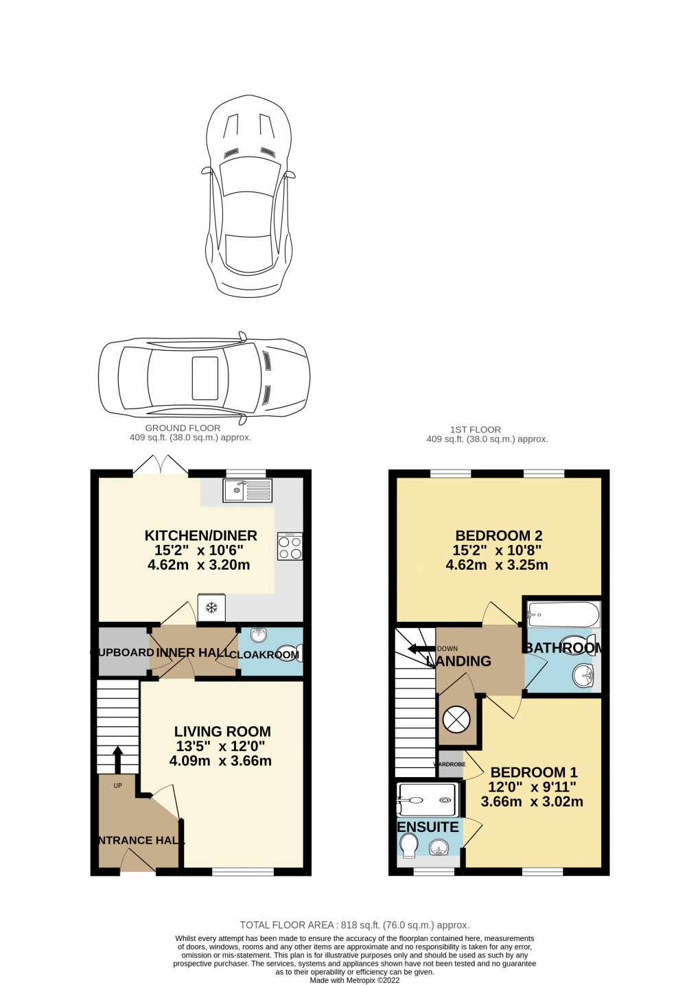 Floorplan for Leonard Meadow, Marsh Gibbon, Bicester