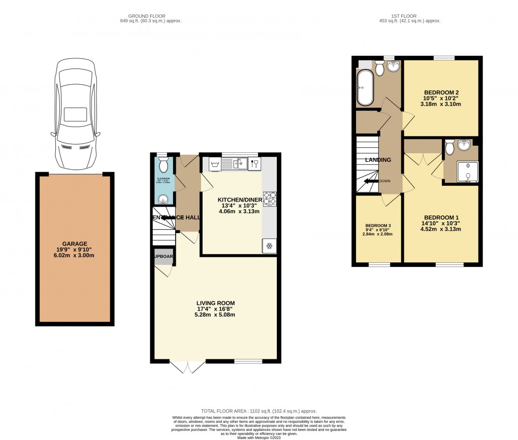 Floorplan for Kempton Close, Bicester