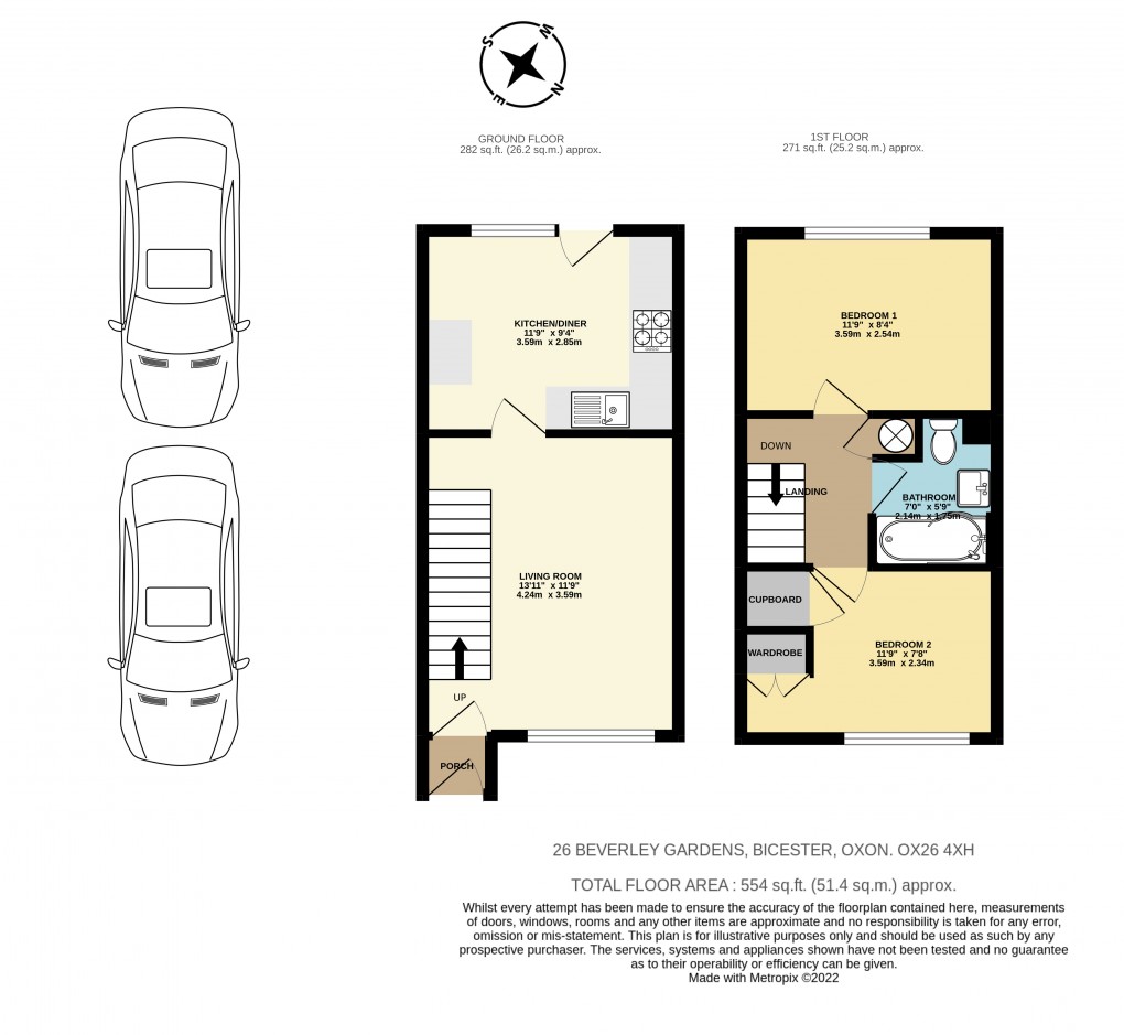 Floorplan for Beverley Gardens, Bicester