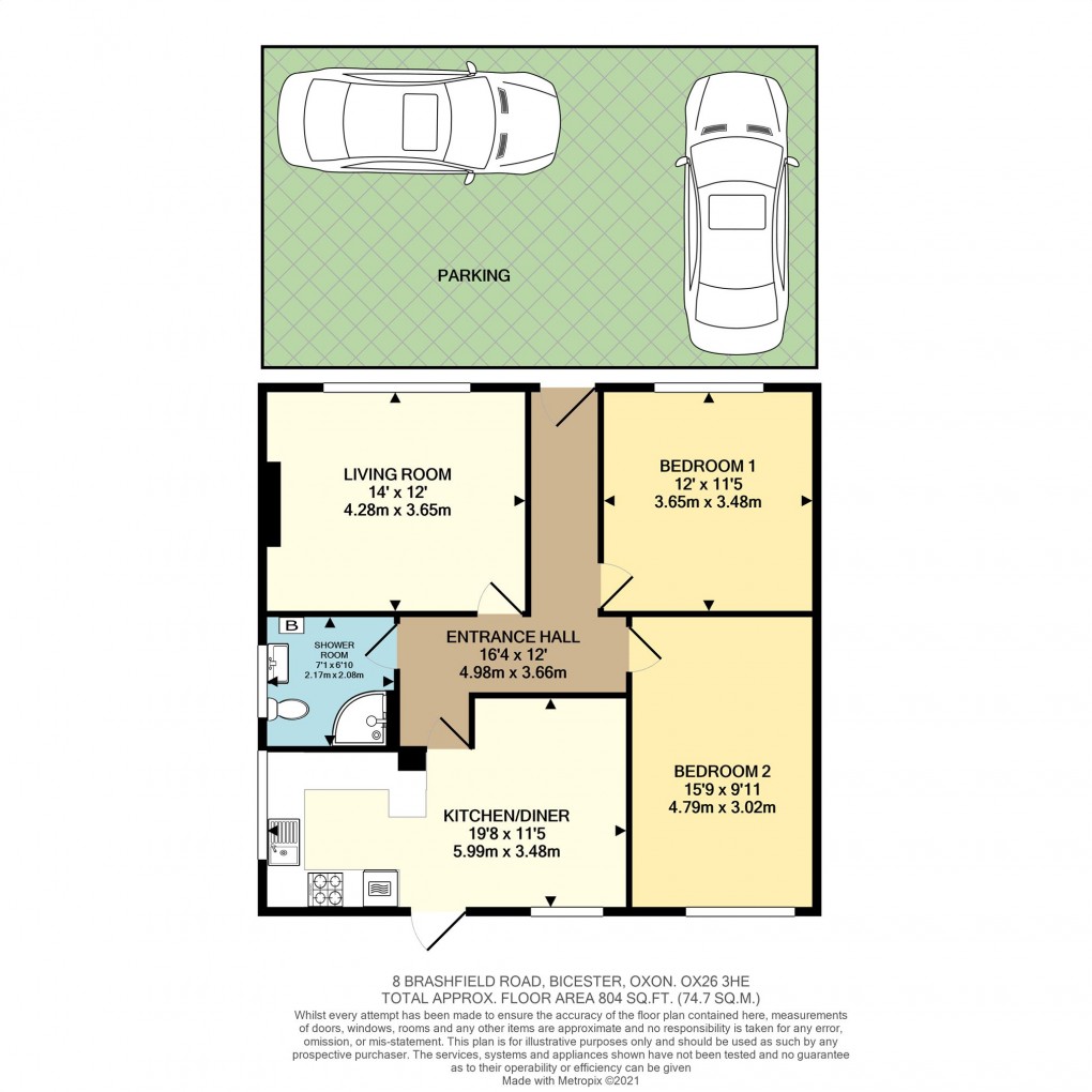 Floorplan for Brashfield Road, Bicester