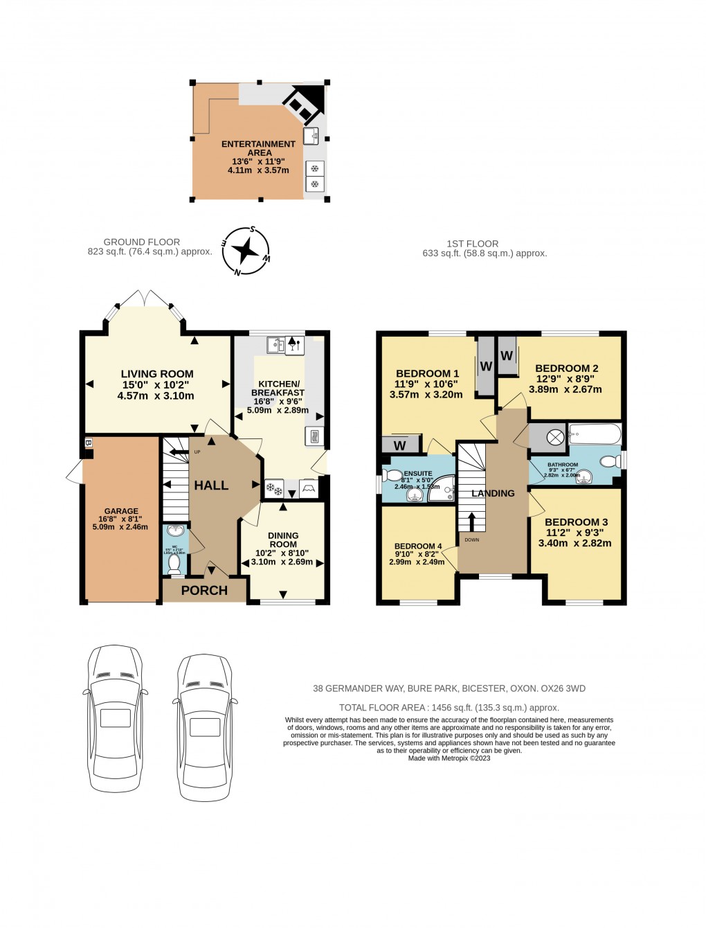 Floorplan for Germander Way, Bicester