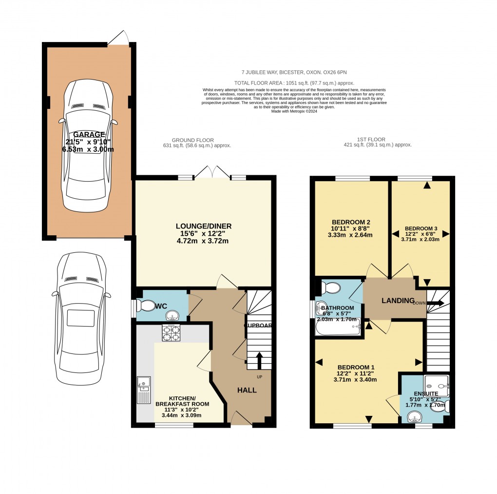 Floorplan for Jubilee Way, Bicester