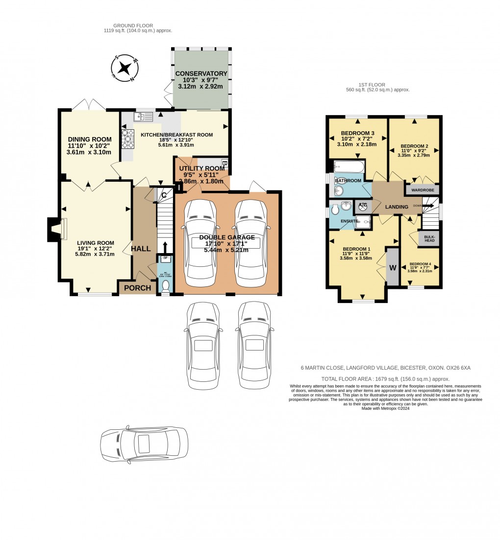 Floorplan for Martin Close, Bicester