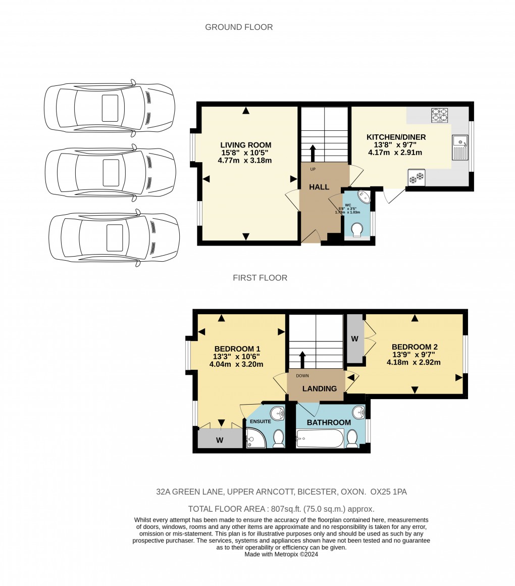 Floorplan for Green Lane, Upper Arncott, Bicester