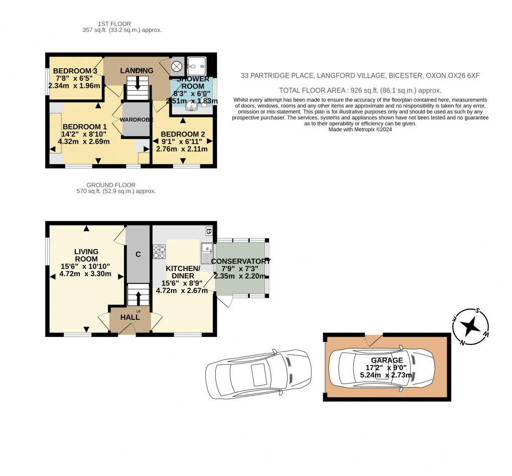 Floorplan for Partridge Chase, Bicester