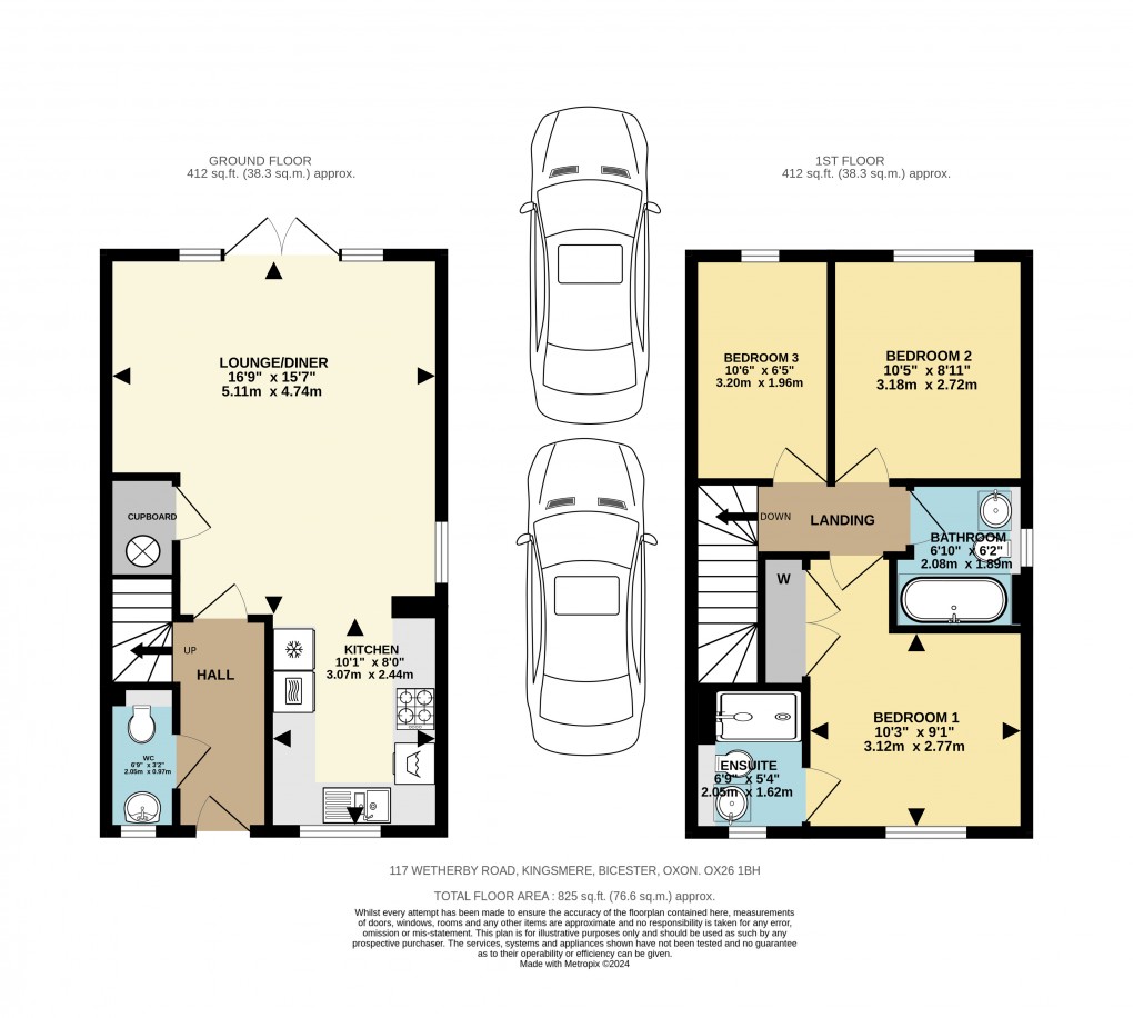 Floorplan for Wetherby Road, Bicester