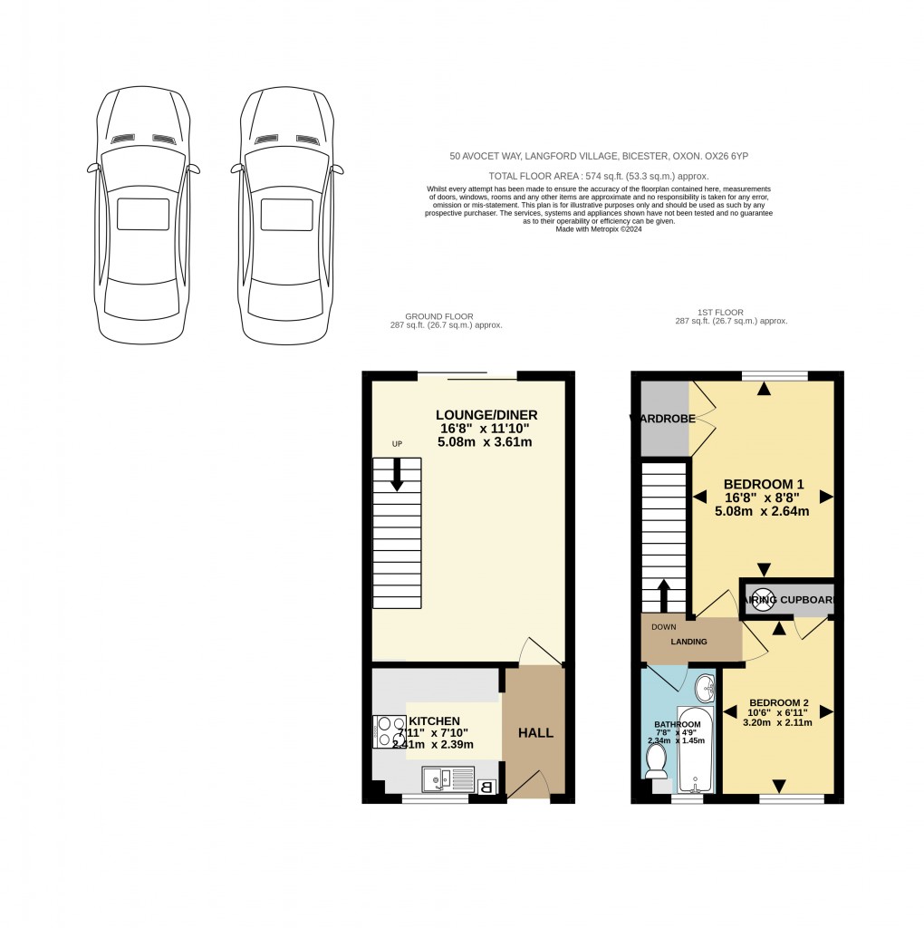 Floorplan for Avocet Way, Bicester