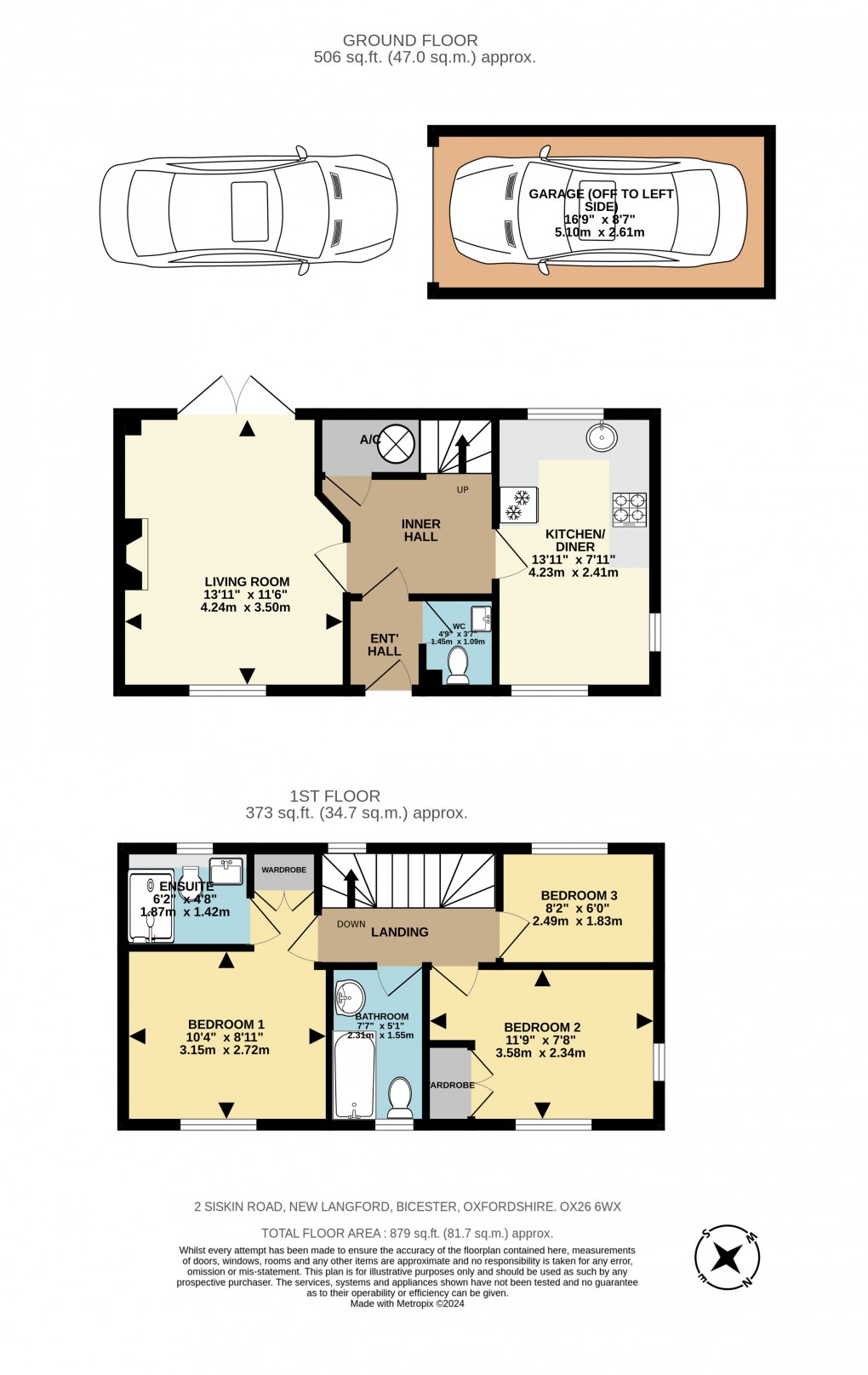 Floorplan for Siskin Road, Bicester