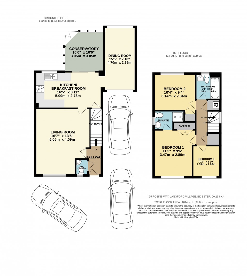 Floorplan for Robins Way, Bicester