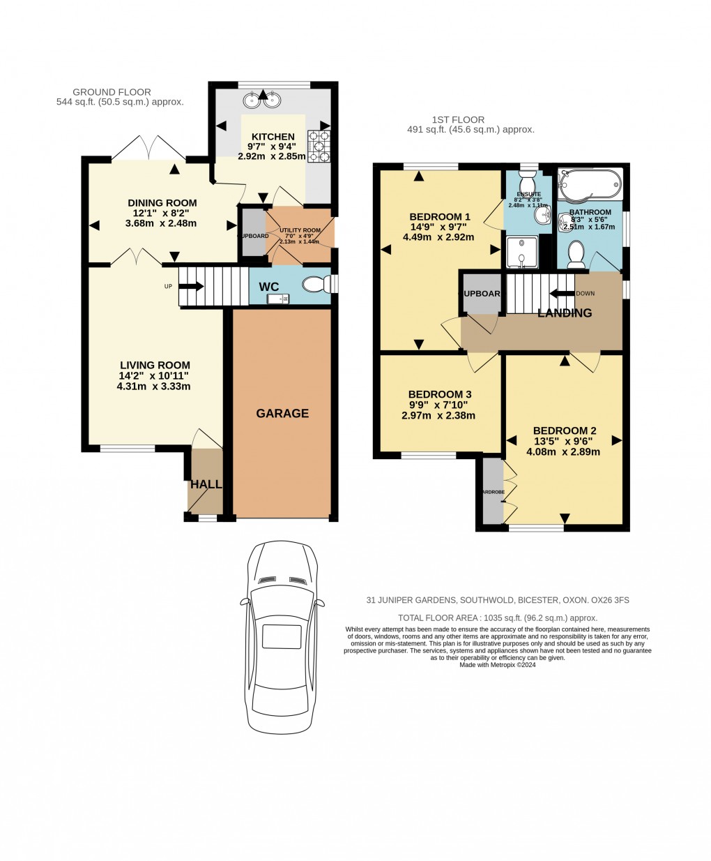 Floorplan for Juniper Gardens, Bicester