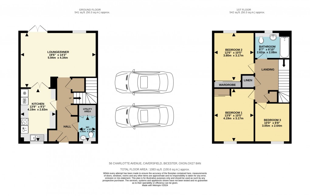 Floorplan for Charlotte Avenue, Bicester