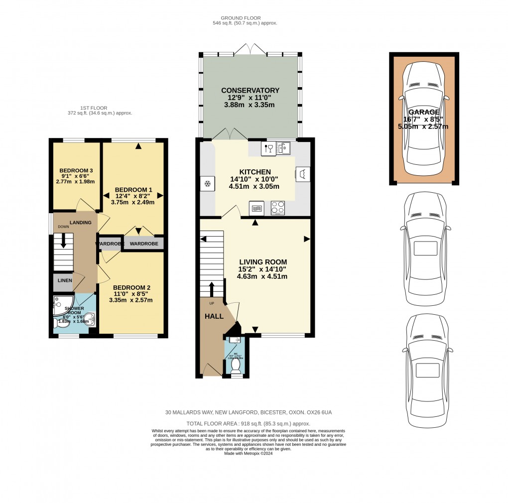 Floorplan for Mallards Way, Bicester