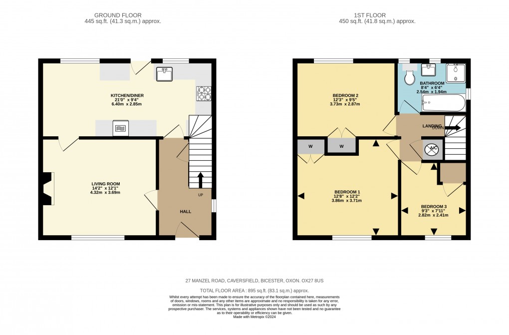 Floorplan for Manzel Road, Bicester