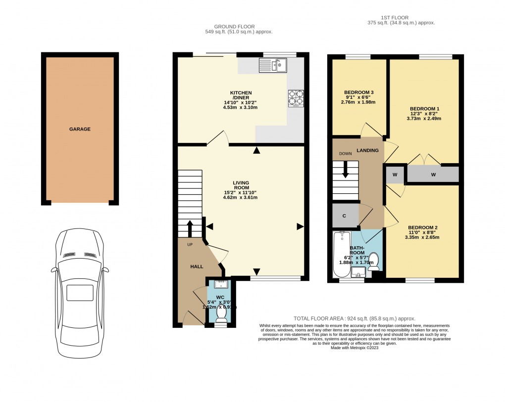 Floorplan for Merganser Drive, Bicester