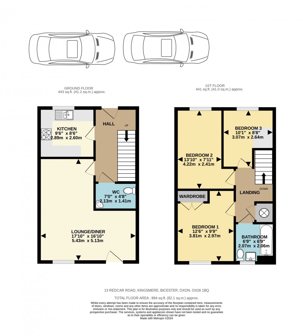 Floorplan for Redcar Road, Bicester