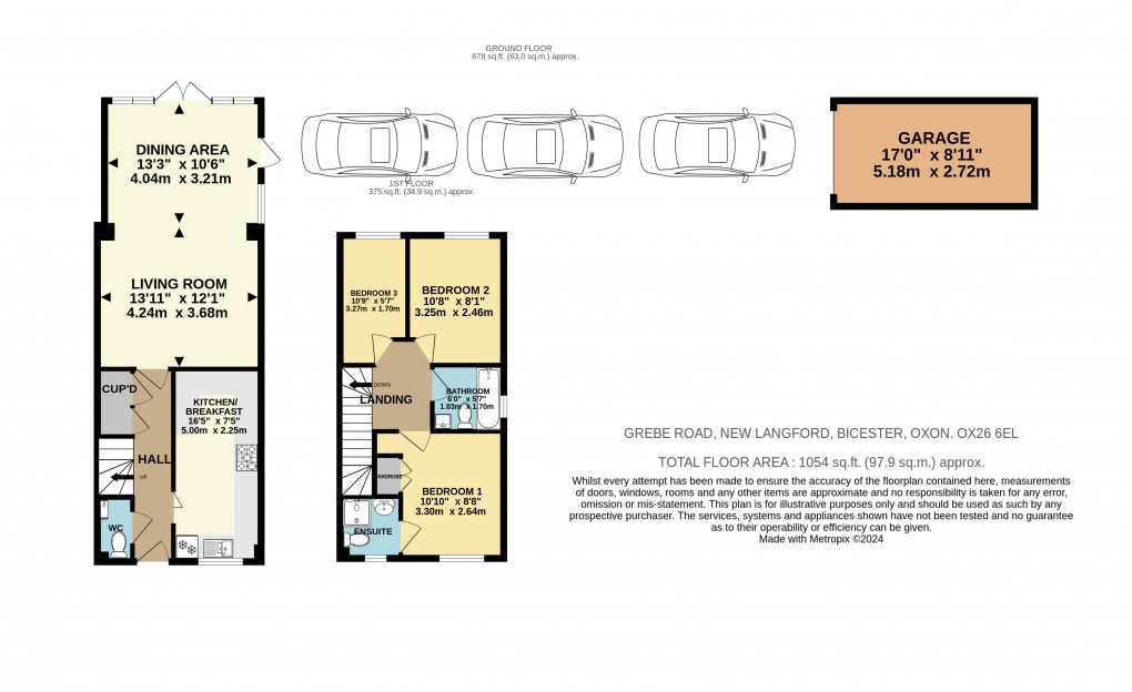 Floorplan for Grebe Road, Bicester