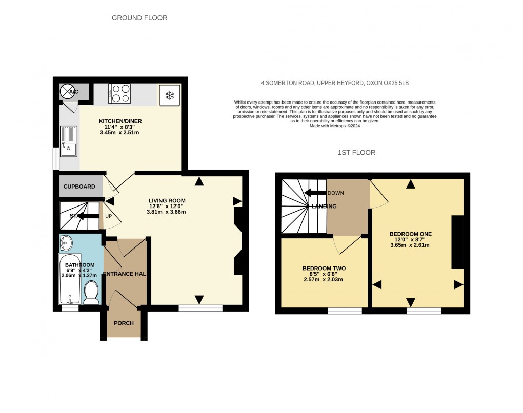 Floorplan for Somerton Road, Upper Heyford, Bicester