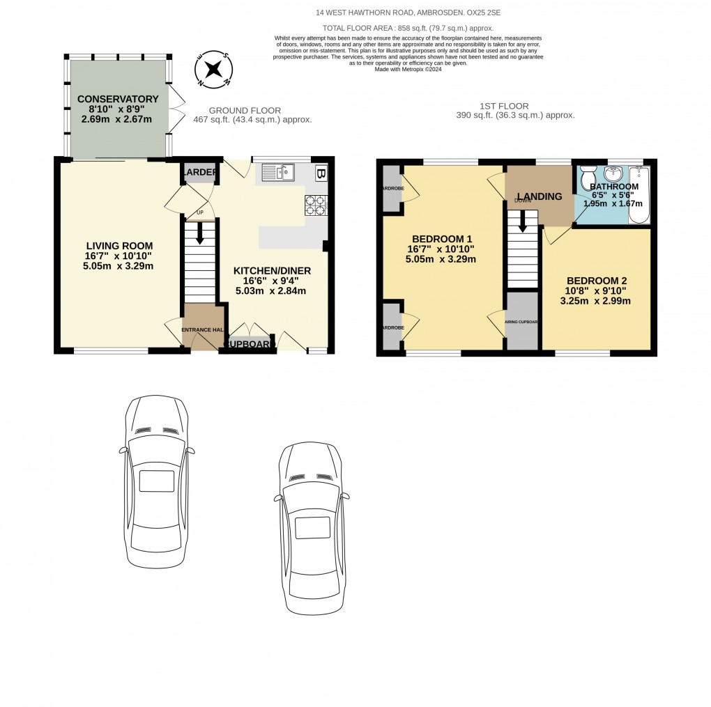 Floorplan for West Hawthorn Road, Ambrosden, Bicester