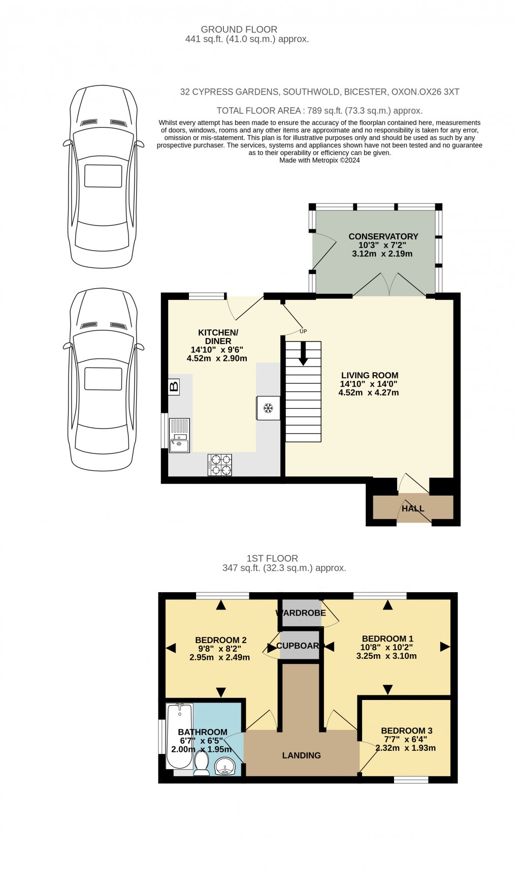 Floorplan for Cypress Gardens, Bicester