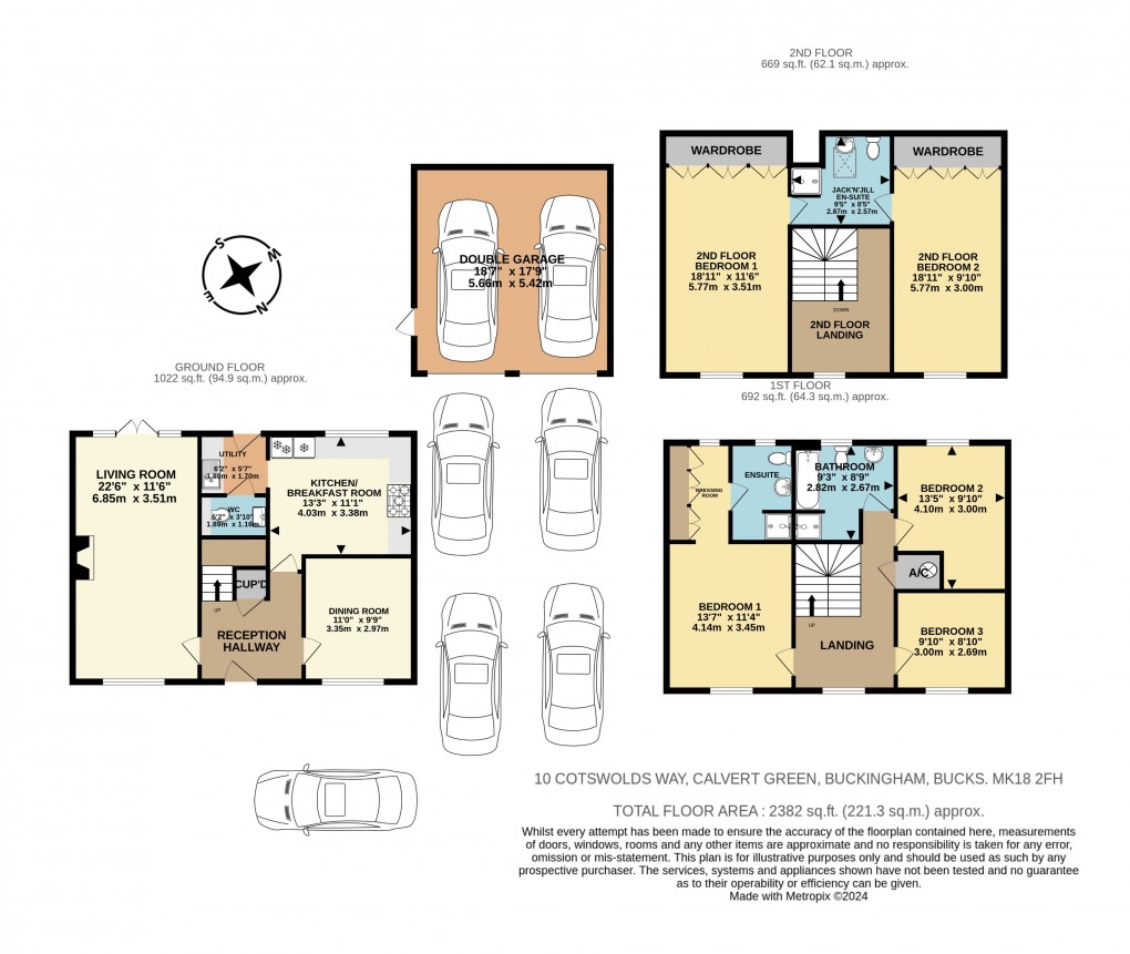 Floorplan for Cotswolds Way, Calvert, Buckingham