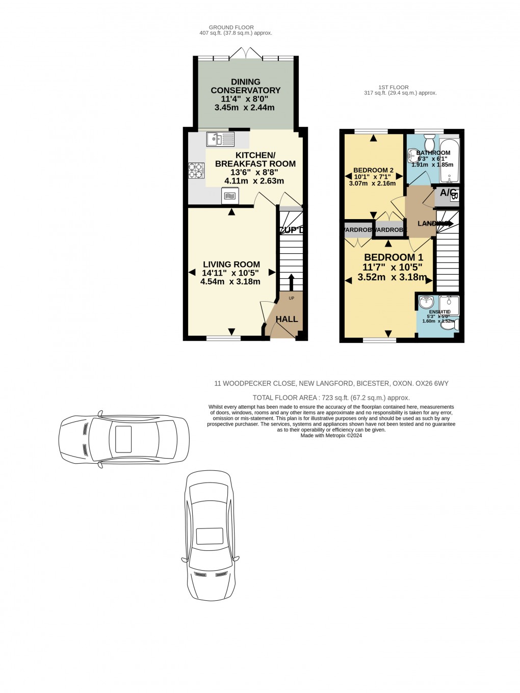 Floorplan for Woodpecker Close, Bicester