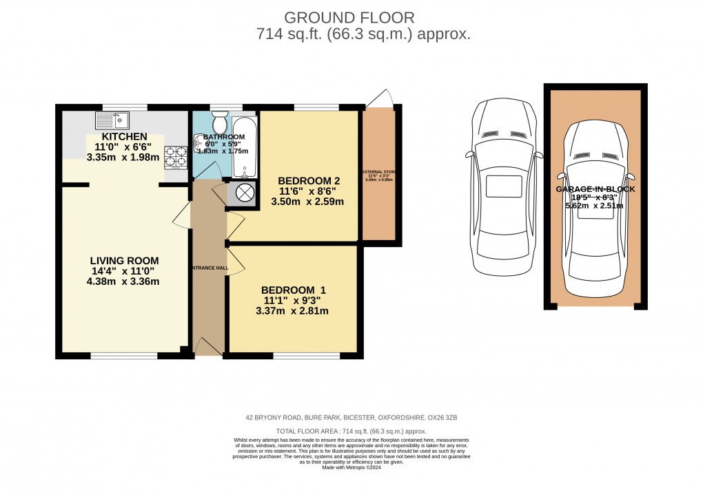 Floorplan for Bryony Road, Bicester