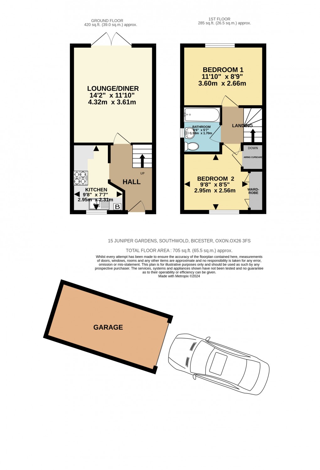 Floorplan for Juniper Gardens, Bicester