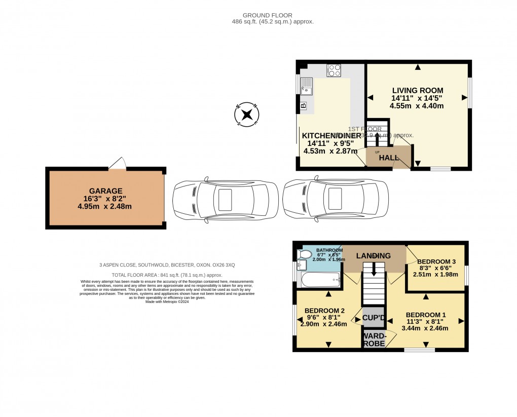 Floorplan for Aspen Close, Bicester