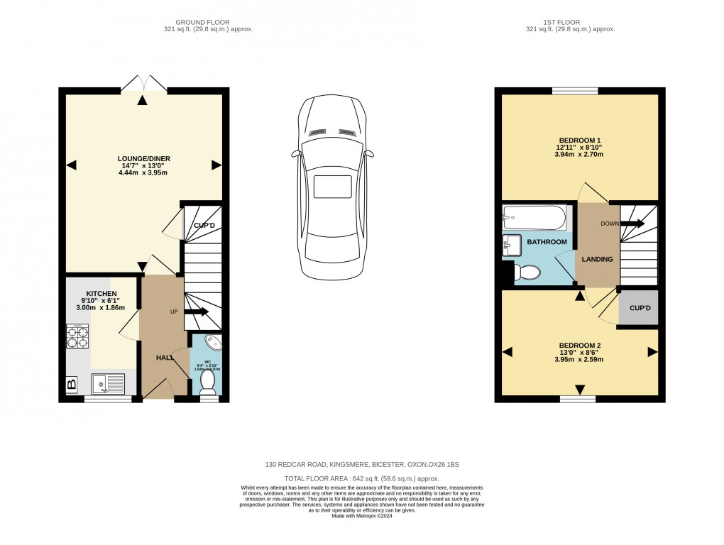 Floorplan for Redcar Road, Bicester