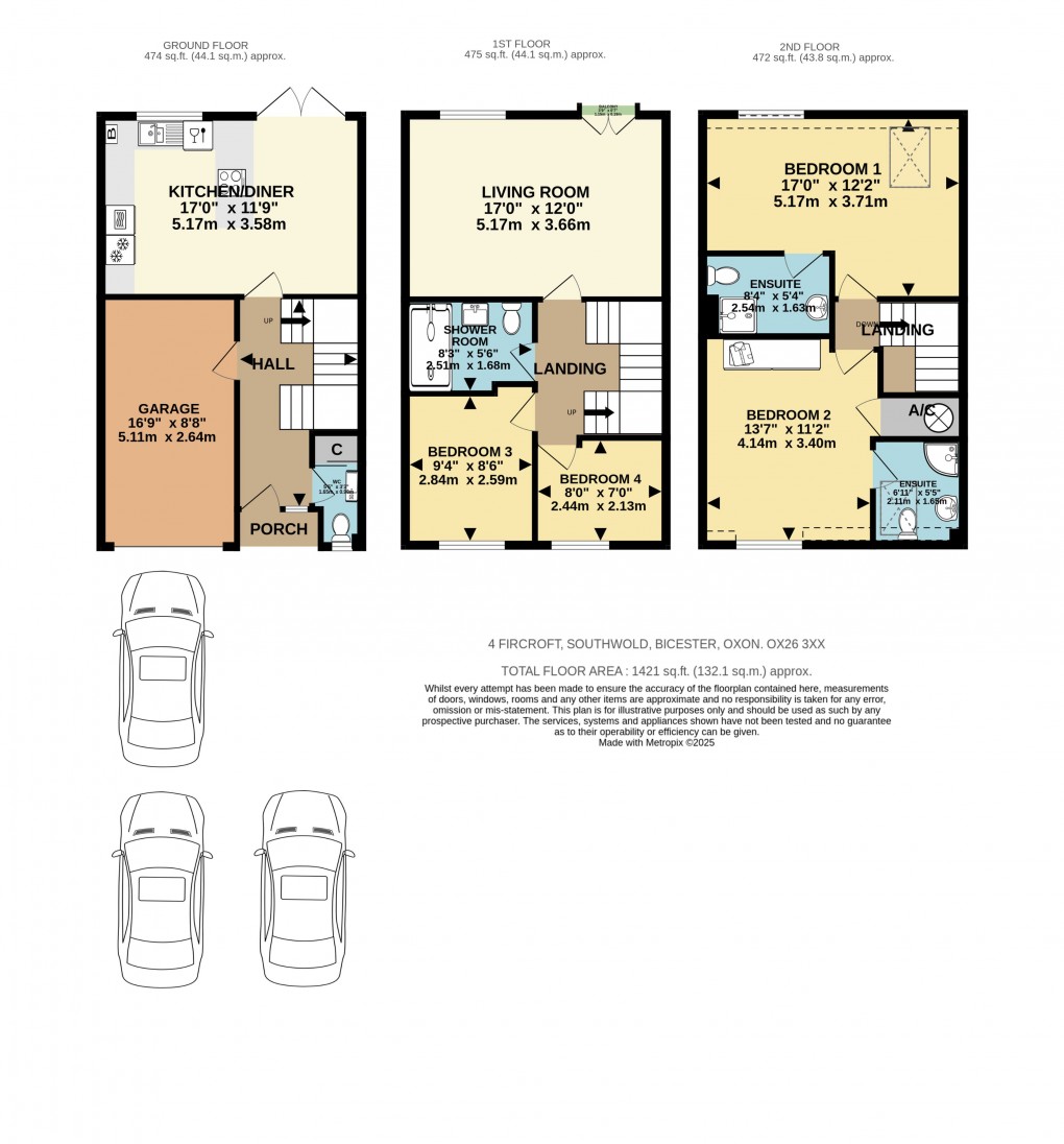 Floorplan for Fircroft, Bicester