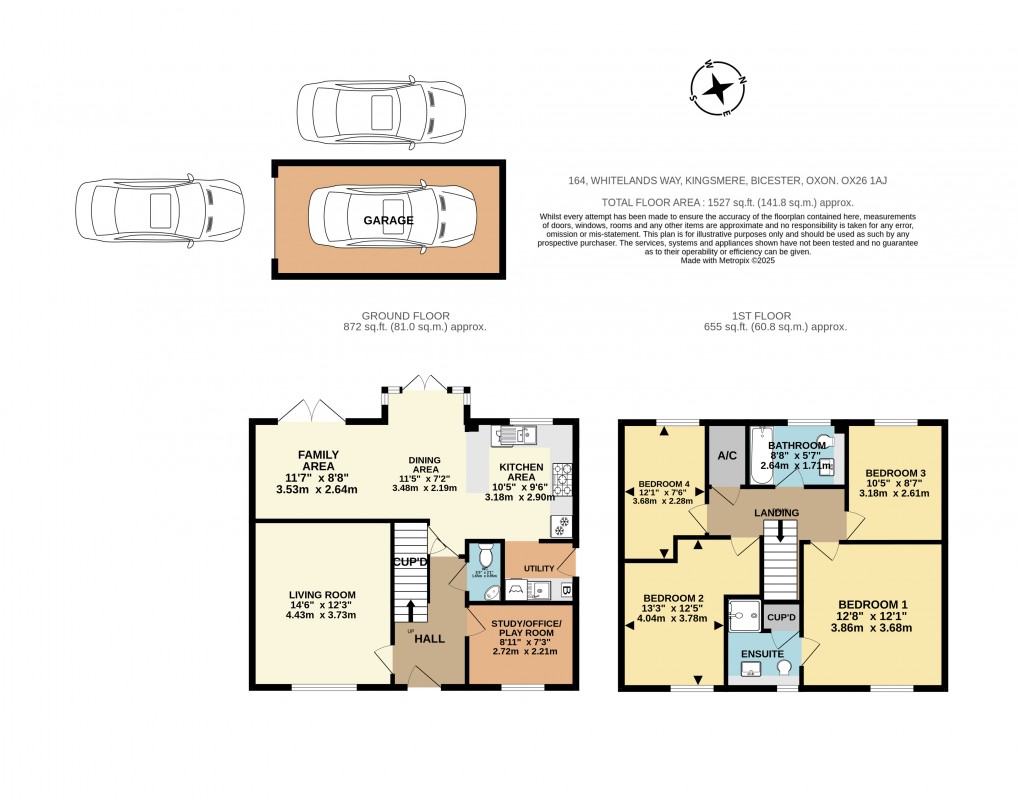 Floorplan for Whitelands Way, Bicester