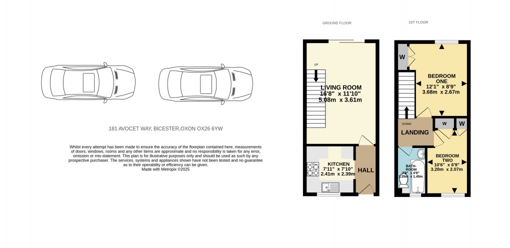 Floorplan for Avocet Way, Bicester